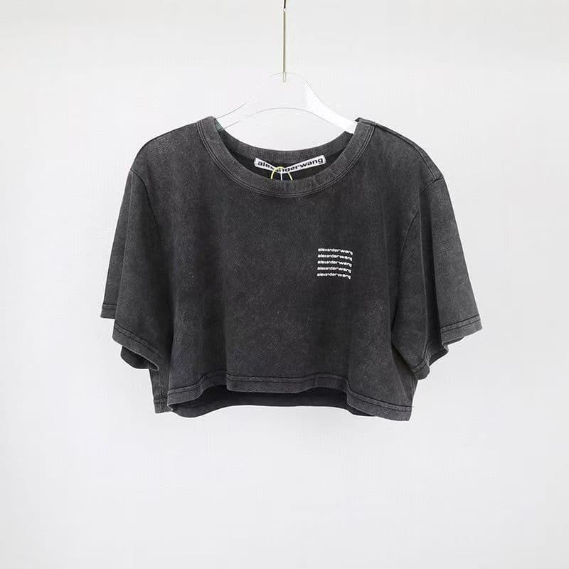 alexanderwangワン レディース ショート丈 クルーネック半袖トップス