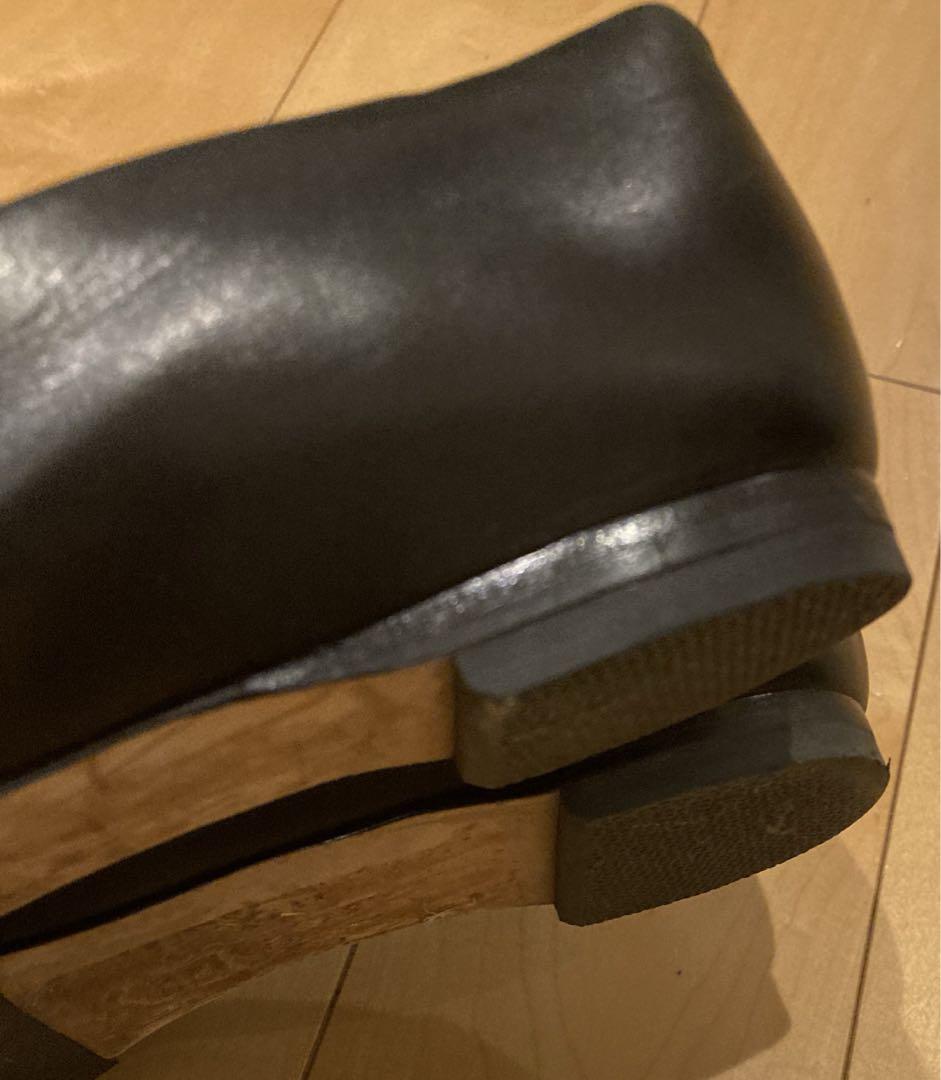 トリーバーチ　フラットシューズ　バレエシューズ　24.５25cm 黒　セレモニー