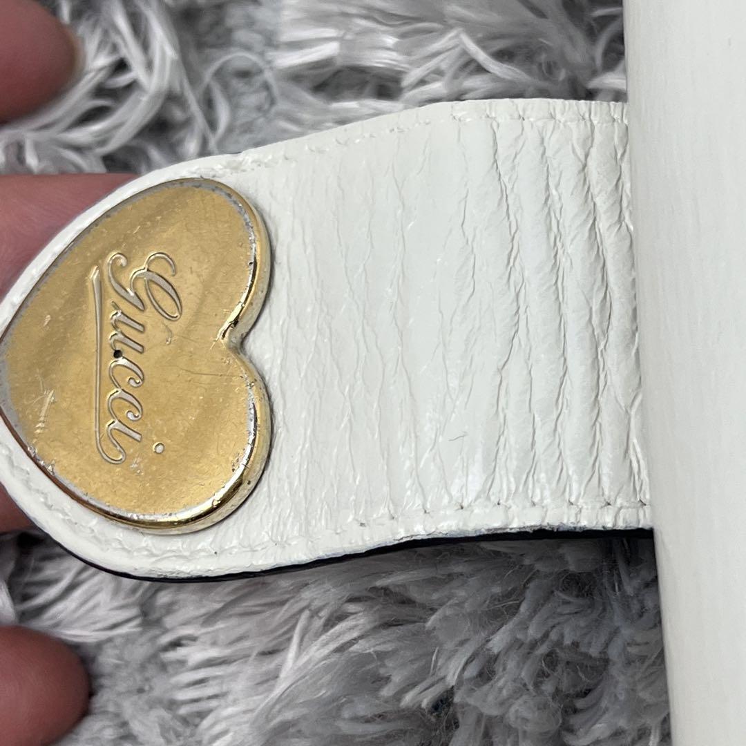 GUCCI✨長財布　Wホック GGキャンバス ラブリーハート　ホワイト