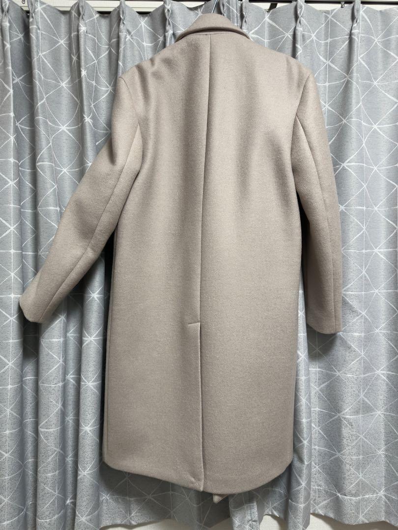 ZARA ベージュ ダブルブレスト チェスターコート L