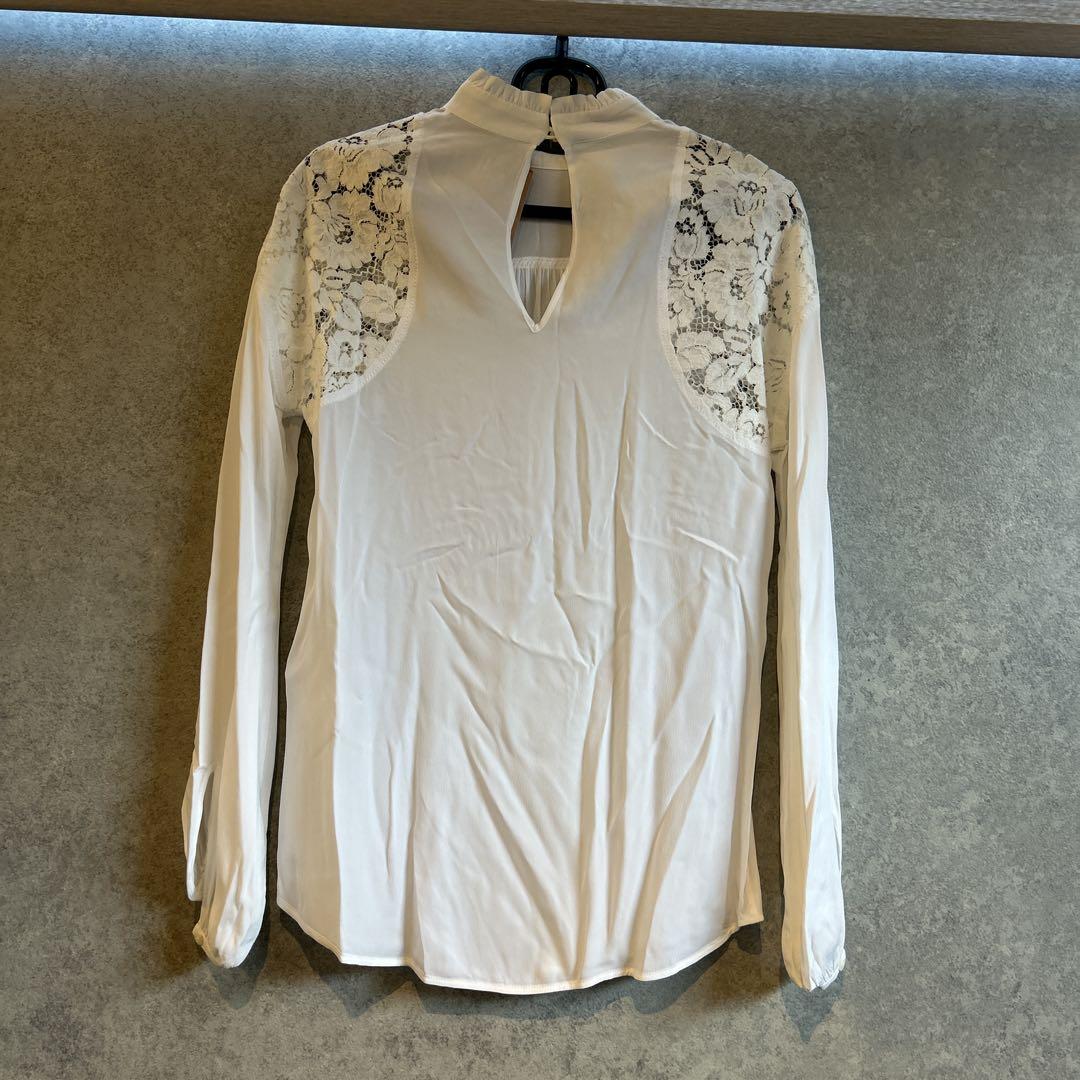 美品　N°21 ブラウス　白　36 長袖　レース