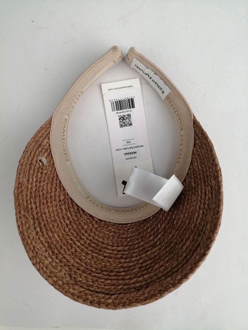新品 □ ヘレンカミンスキー サンバイザー / ヌガー ナチュラル