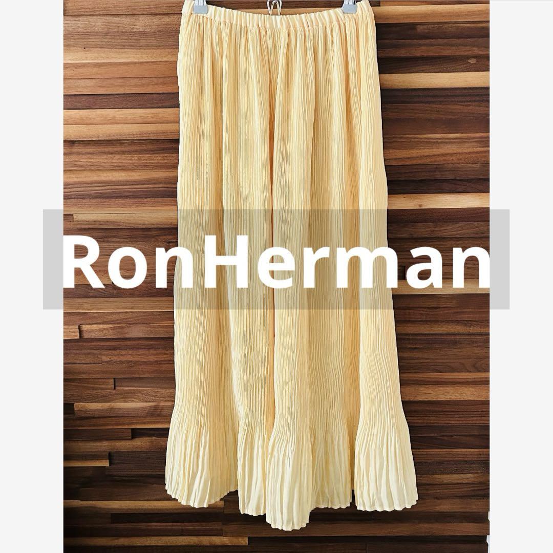 RonHerman プリーツロングスカート イエロー