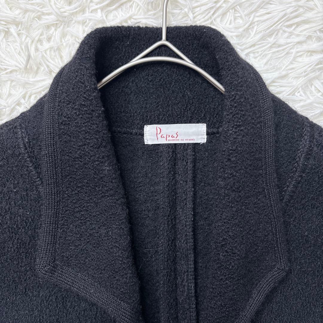 名作✨Papas パパス ウール ハーフコート トグルボタン XL ジャケット