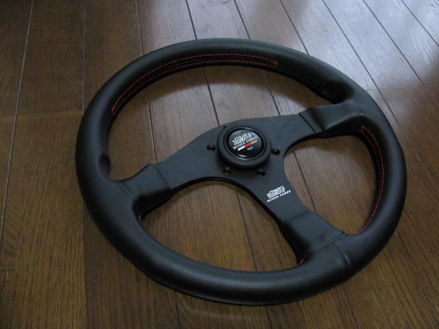買ってね！！未使用に近い レーシング　ステアリング　無限刻印 350ｍｍジャンク