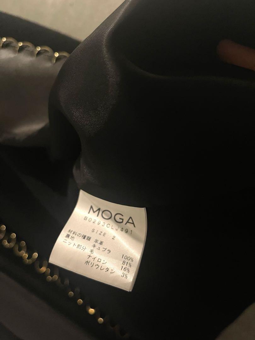 MOGA ブラック 羊革 ラムレザー ジャケット