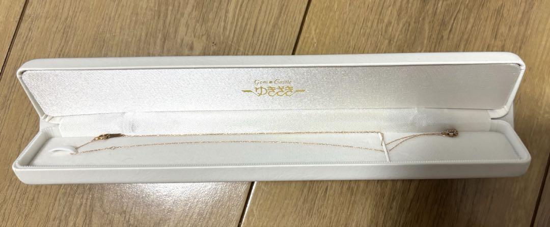 ゆきざき k18 フラワーネックレス ダイヤモンド - メルカリ