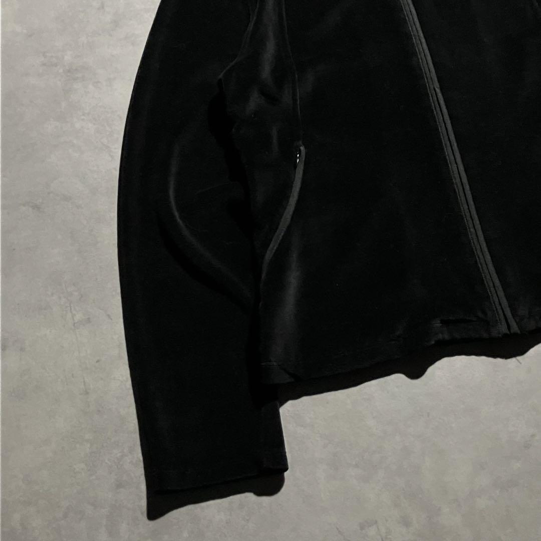 トップス 90s 00s normcore velour jersey jacket