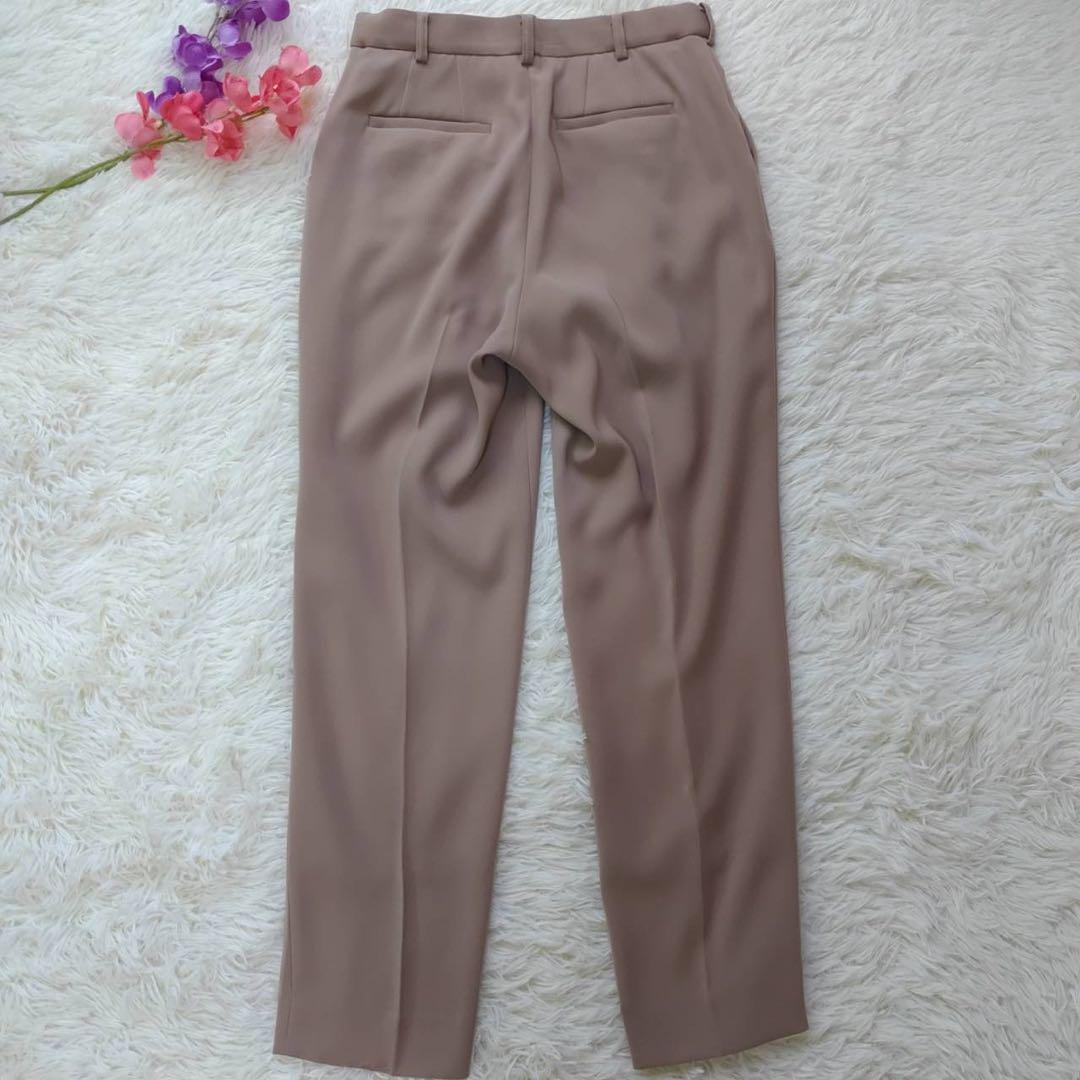 LES MUES  ベージュ セットアップ　パンツスーツ　ノーカラー　M
