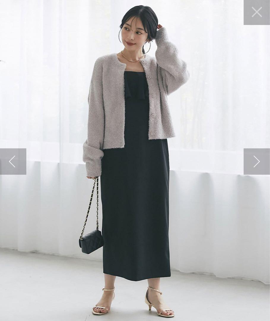 La boutique Bon Bon ラメシャギーニットカーディガン