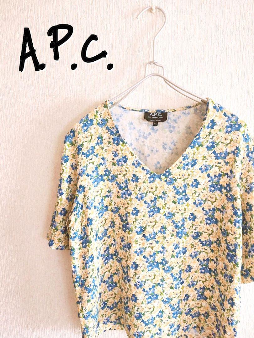 D221067 A.P.C. 花柄半袖ブラウス