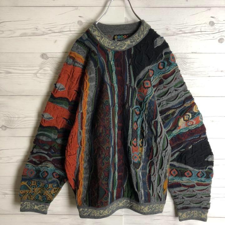 激レア 編込み 3Dニット 即完売モデル 希少 hkUVd-m13190657095 coogi クージー 立体 得価格安