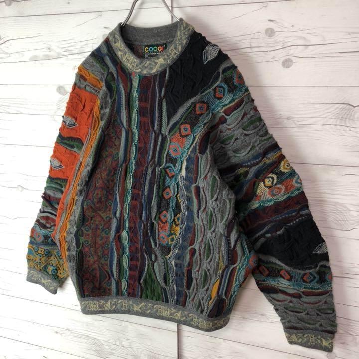 激レア 編込み 3Dニット 即完売モデル 希少 hkUVd-m13190657095 coogi クージー 立体 得価格安