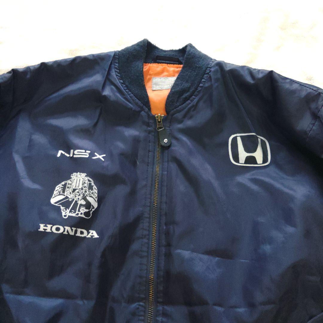 HONDA NSX レーシングジャケット 企業系 MA-1 L2B  ネイビー