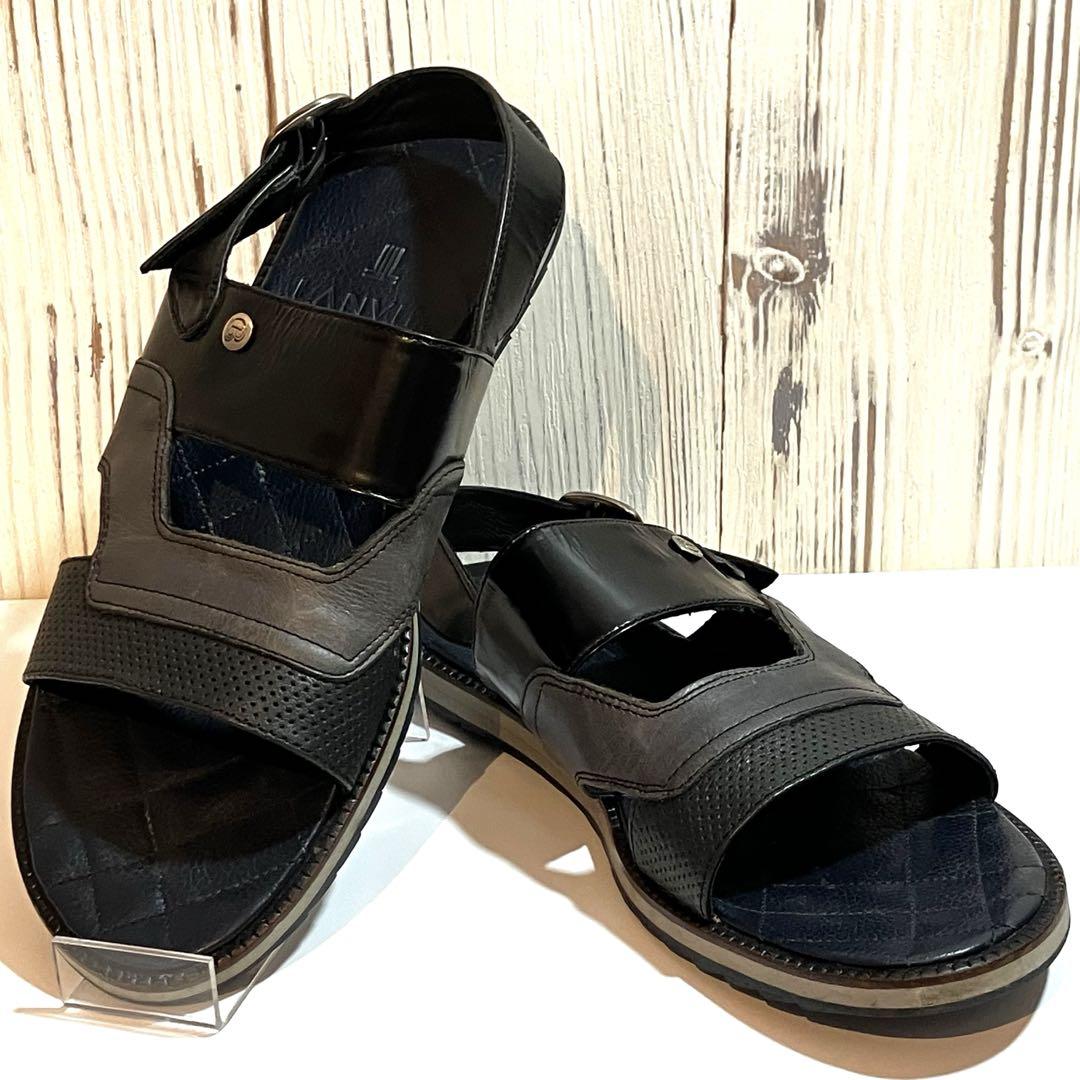 LANVIN on Bleu ランバンオンブルー メンズ サンダル 黒