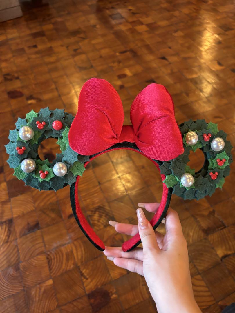 東京ディズニーランド　クリスマスリースカチューシャ