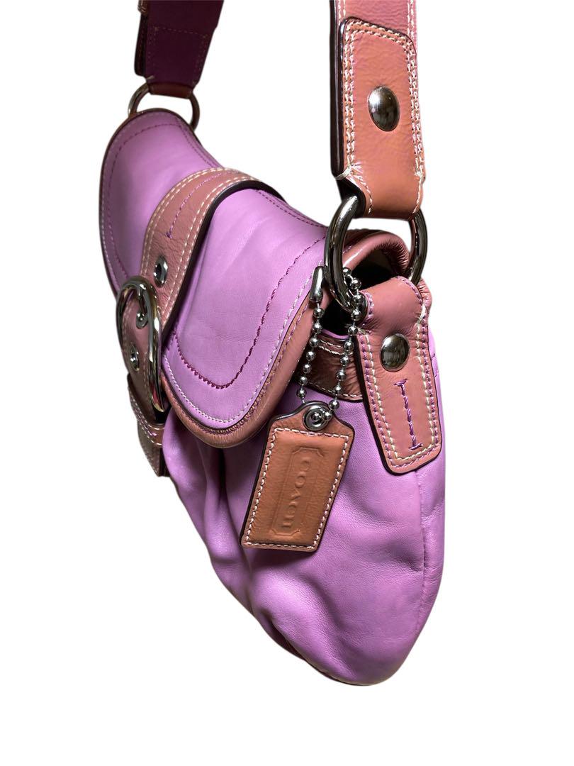 訳あり品 希少色 COACH SOHO ソーホー 三日月 ショルダーバッグ