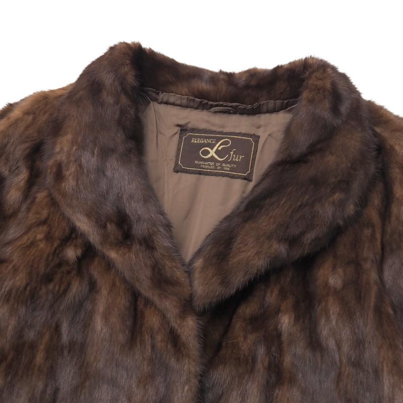 ELEGANCE L fur ミンク ファーコート 毛皮 F 着丈約100cm - メルカリ