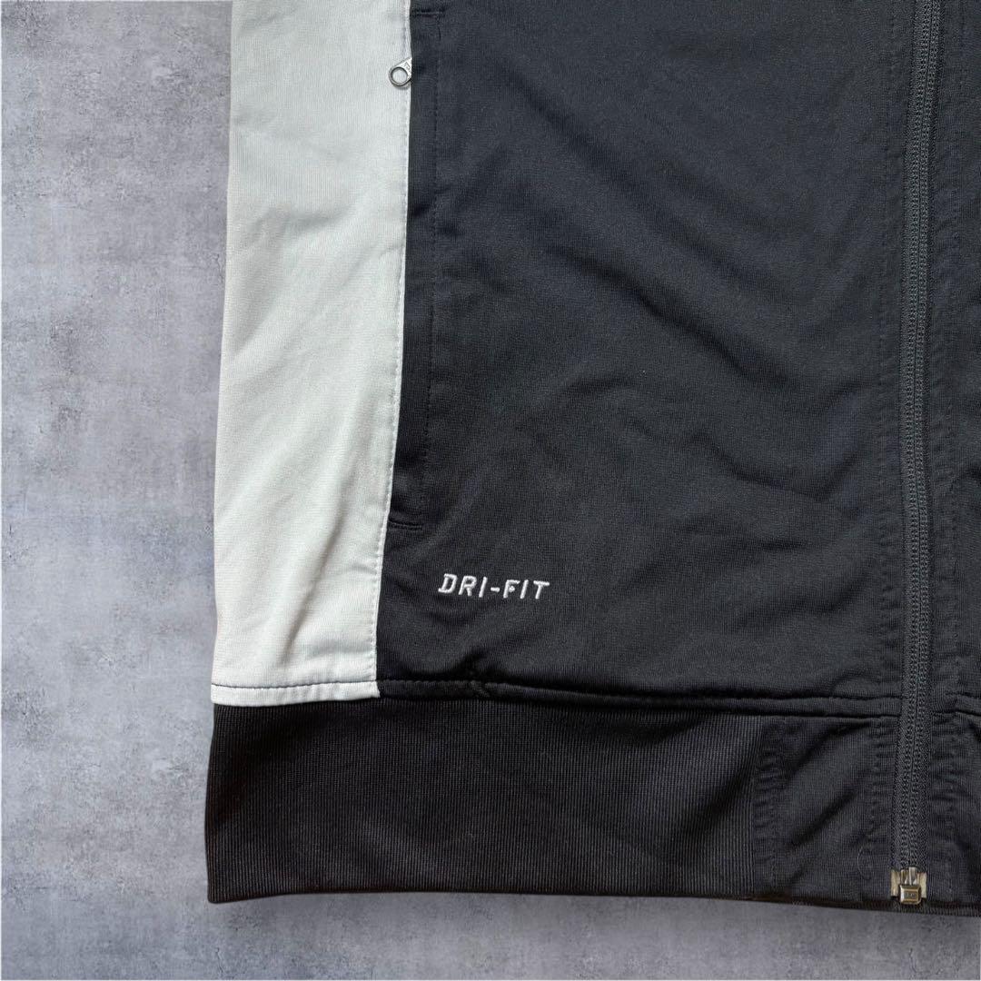 SIN 様NIKE DRI-FITトラックジャケットスウッシュ刺繍　企業　黒/白