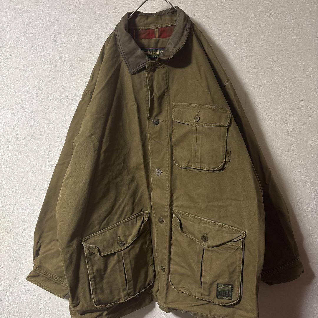 90s timberland ハンティングジャケット　ミリタリー　古着