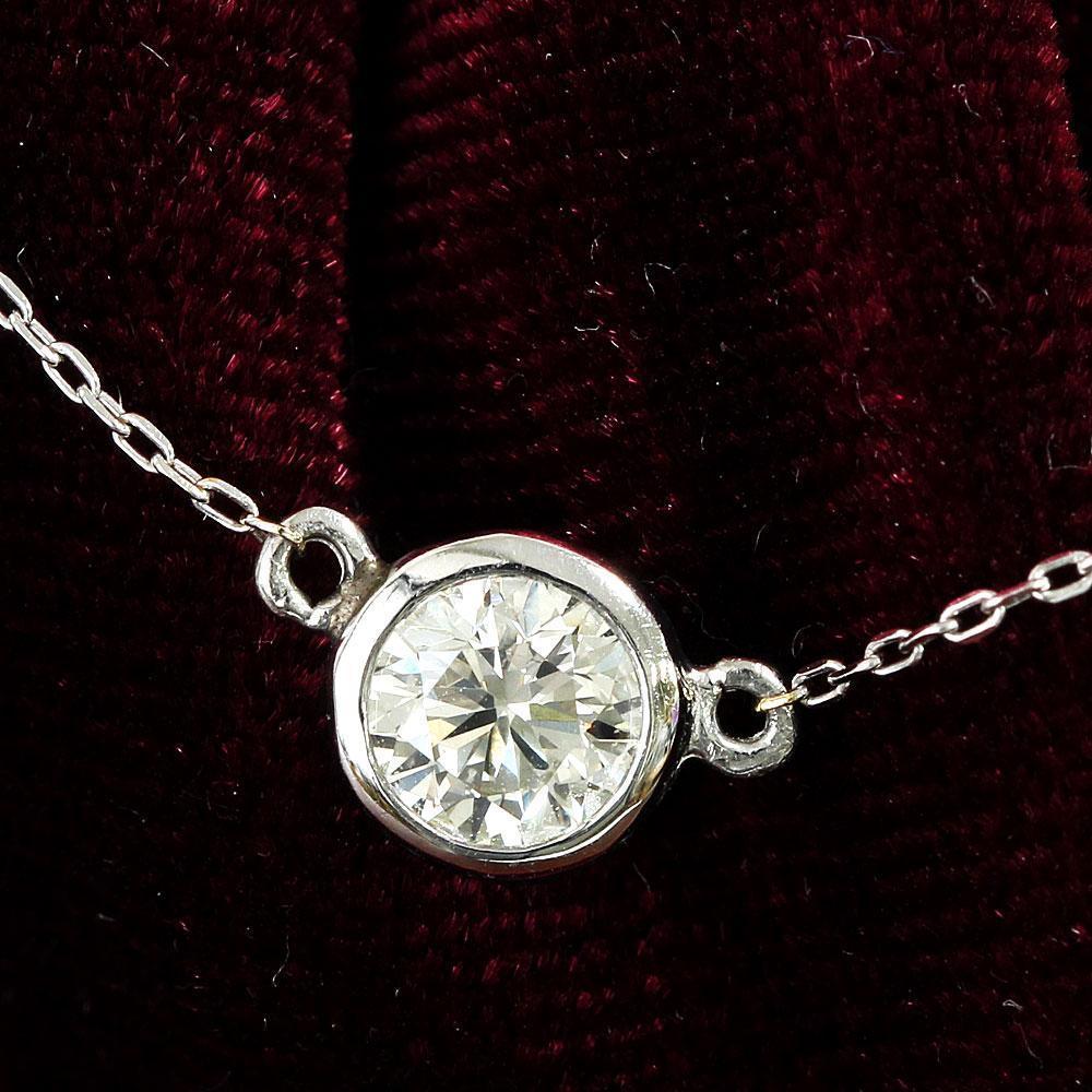0.32ct ダイヤモンド SI GOOD バイザヤードセッティング ネックレス