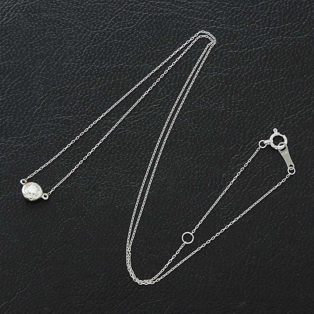 0.32ct ダイヤモンド SI GOOD バイザヤードセッティング ネックレス