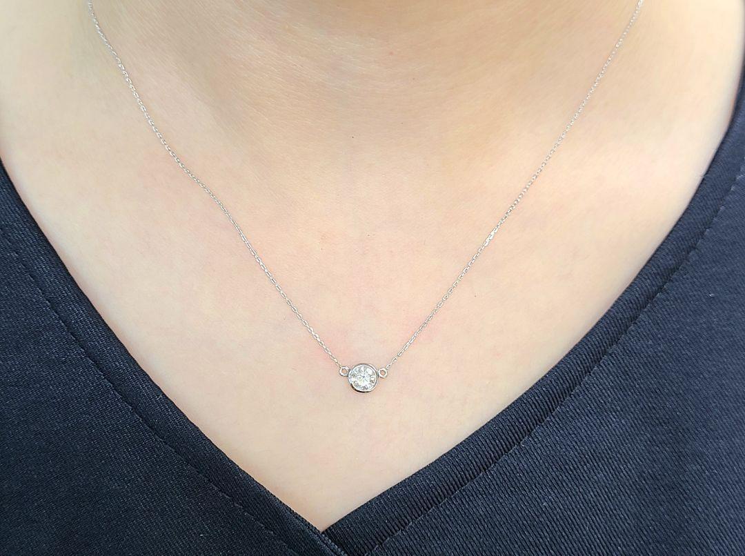 0.32ct ダイヤモンド SI GOOD バイザヤードセッティング ネックレス