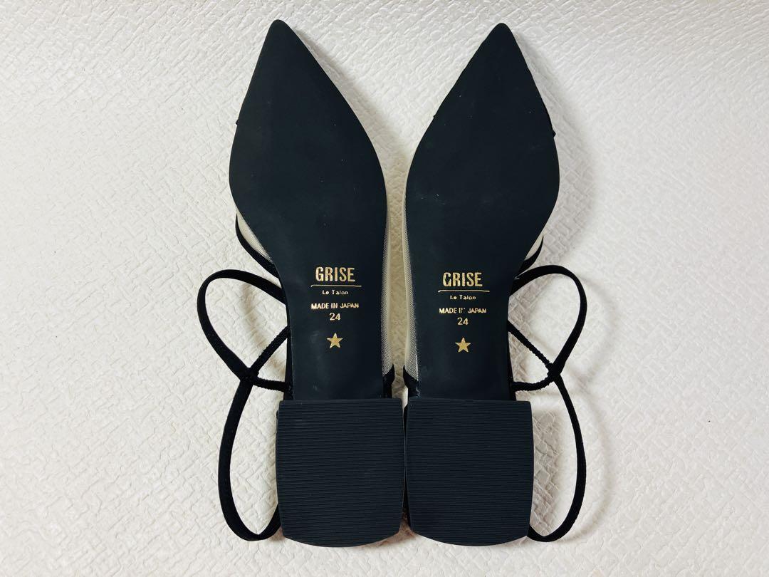 SH31◆新品◆Le Talon GRISE ストラップスリングバック 24.0