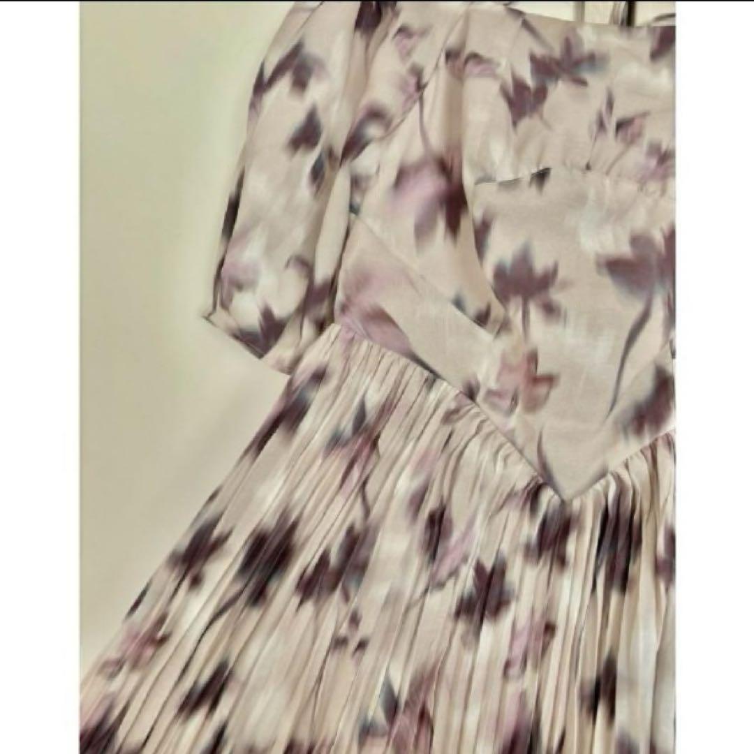 ワンピース herlipto Blurring Pleated Long Dress