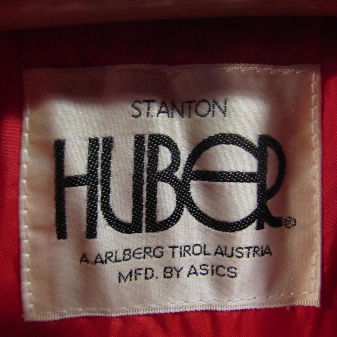HUBER asics メンズ アウタージャケット L 赤 Austria