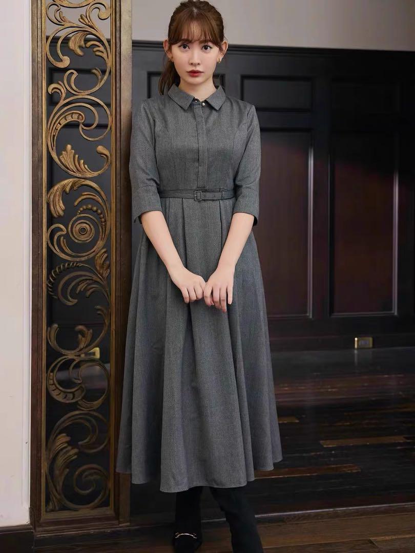 処分します‼️Herlipto Allure Belted Shirt Dress Herlipto Allure Belted Shirt Dress レディース