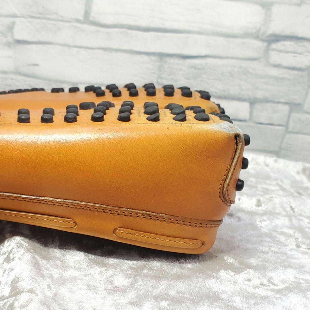 【良品】✨TOD'S 23.5cm ローファー 茶 リボン ゴンミーニ 6.5