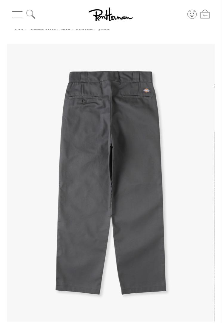【試着のみ】ロンハーマン　ディッキーズ　ワークチノパンツ　サイズ32 Black