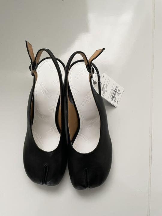激安通販 MAISON MARGIELATABI PUMPS タビ 足袋 ハイヒール/パンプス 直販値下 新品☆ RABOKIGOSHI レースアップ ミュール グレージュ works ミュール