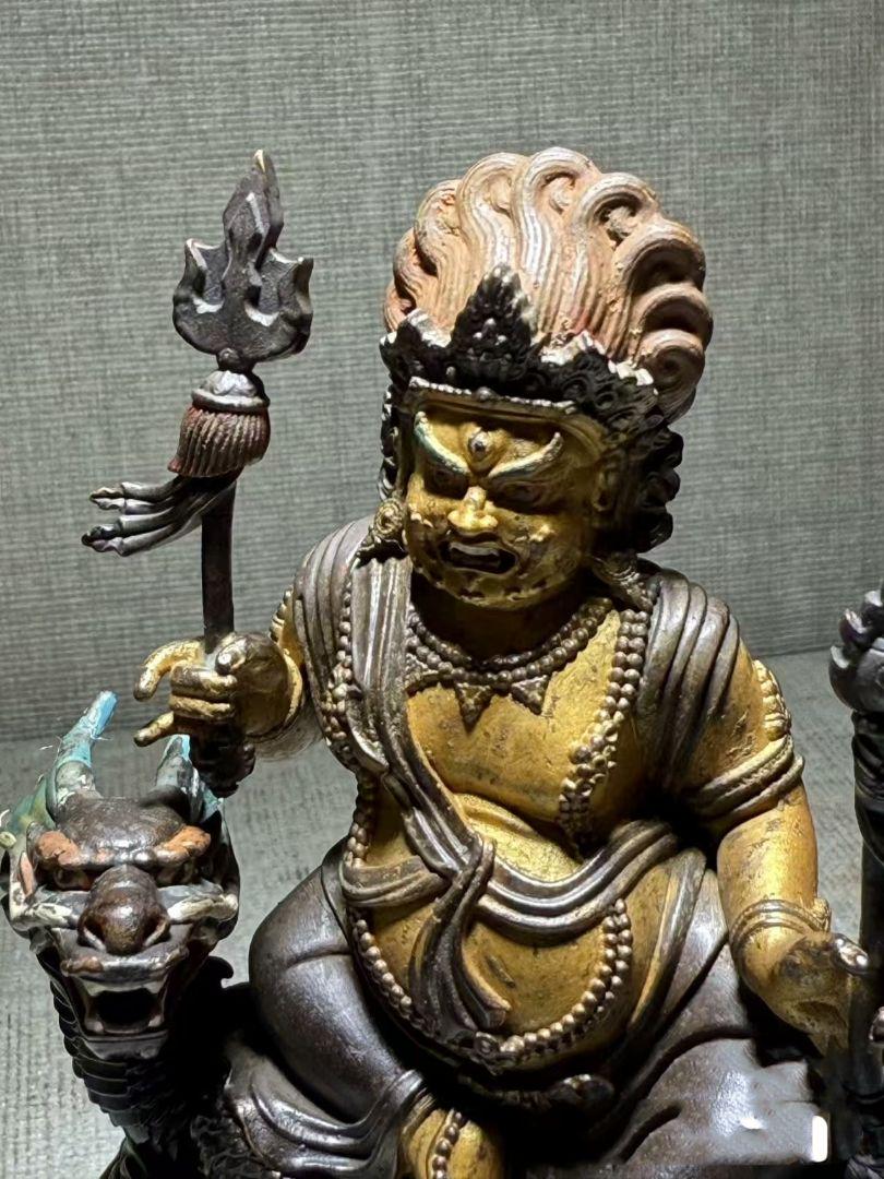 仏教古美術 黄財神　仏像文化遺産 文化財　希少 開光奥深い味わい