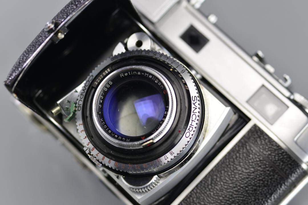 （訳ありセール 格安） Retina Kodak IIIc シルバー/ブラウン レンジファインダーカメラ フィルムカメラ