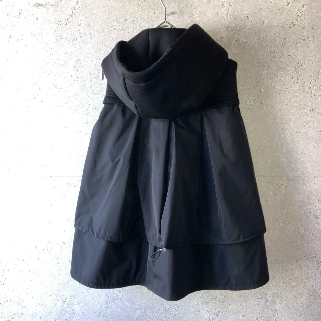simple　FENNEL　異素材ミックス 切替ドッキングダウンベスト