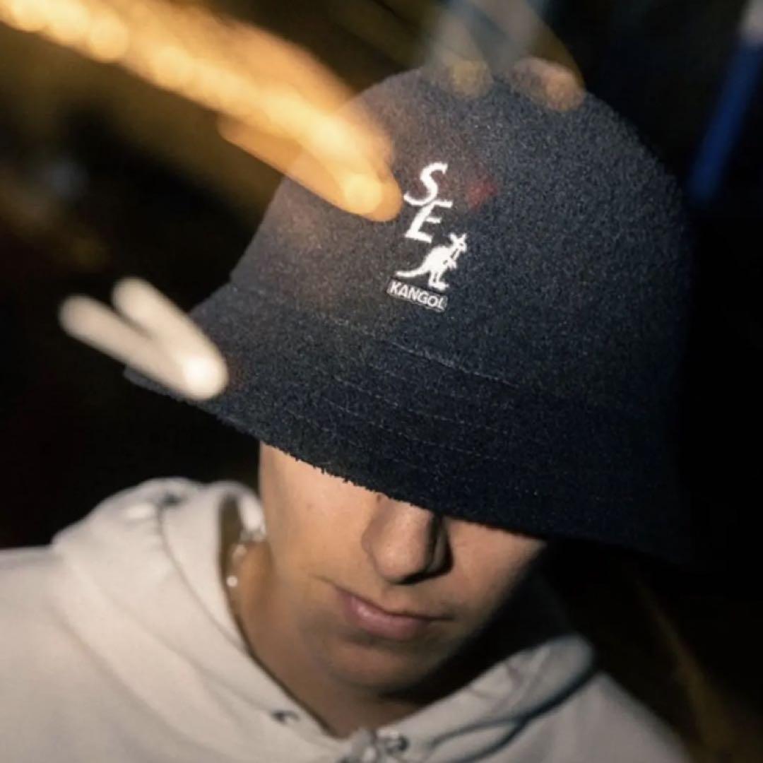 WINDANDSEA × KANGOL バケットハット カンゴールウィンダンシー windandsea × KANGOL バケットハット 黒 - メルカリ