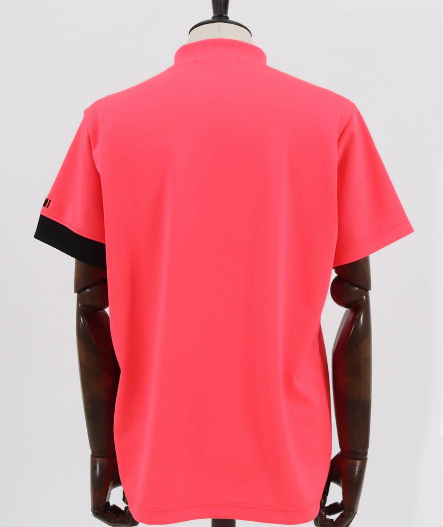 【美品】felkod フィルコッド モックネック半袖カットソー ゴルフ ピンクM