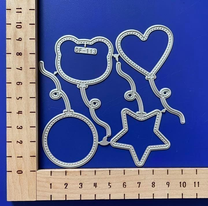 国際ブランド】 ≪131≫カッティングダイ バルーン 風船 chuu素材 1