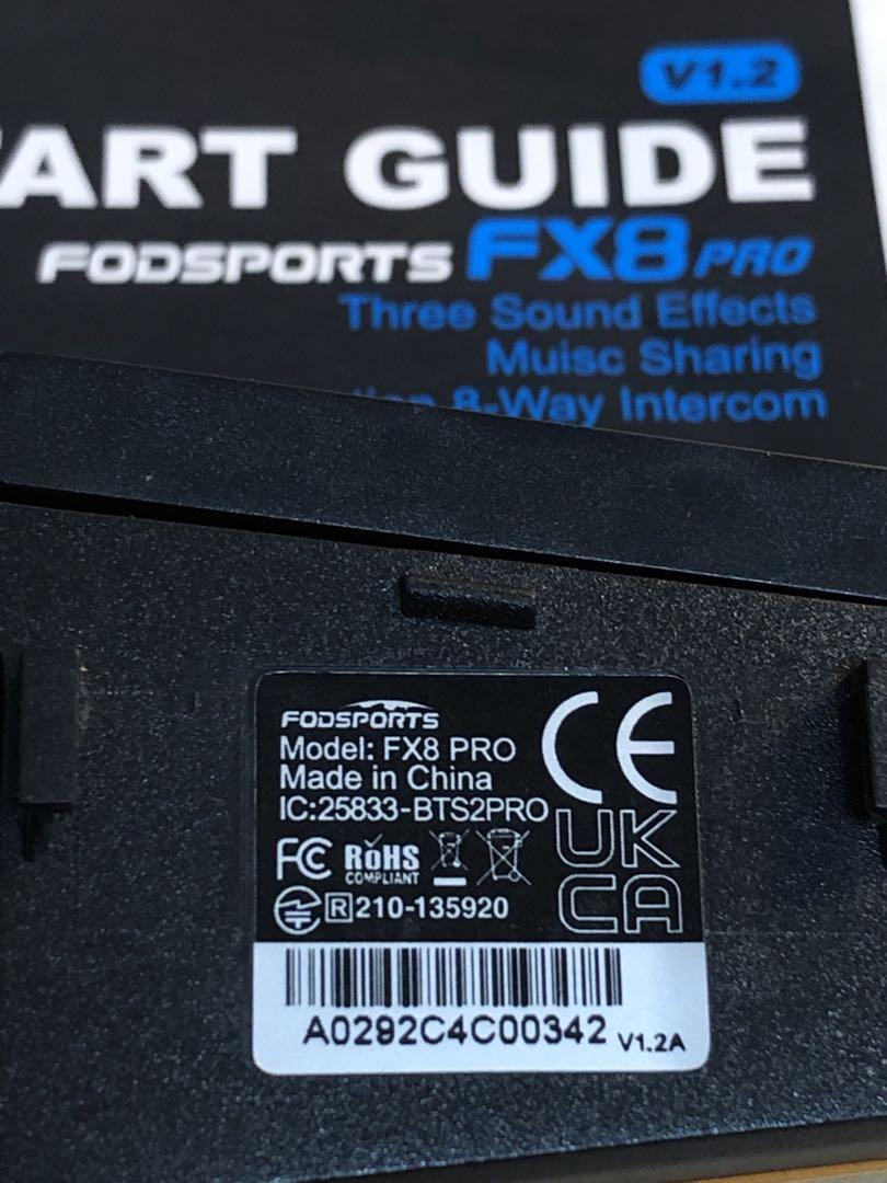 【2024年 正規品】 FX8 PRO ヘルメットインカム バージョンV1.2A