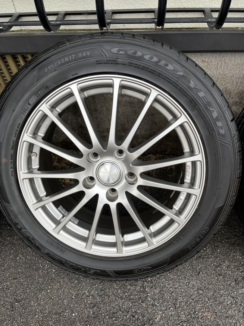 17インチ ブリヂストンホイールセット215/55/17 グッドイヤー