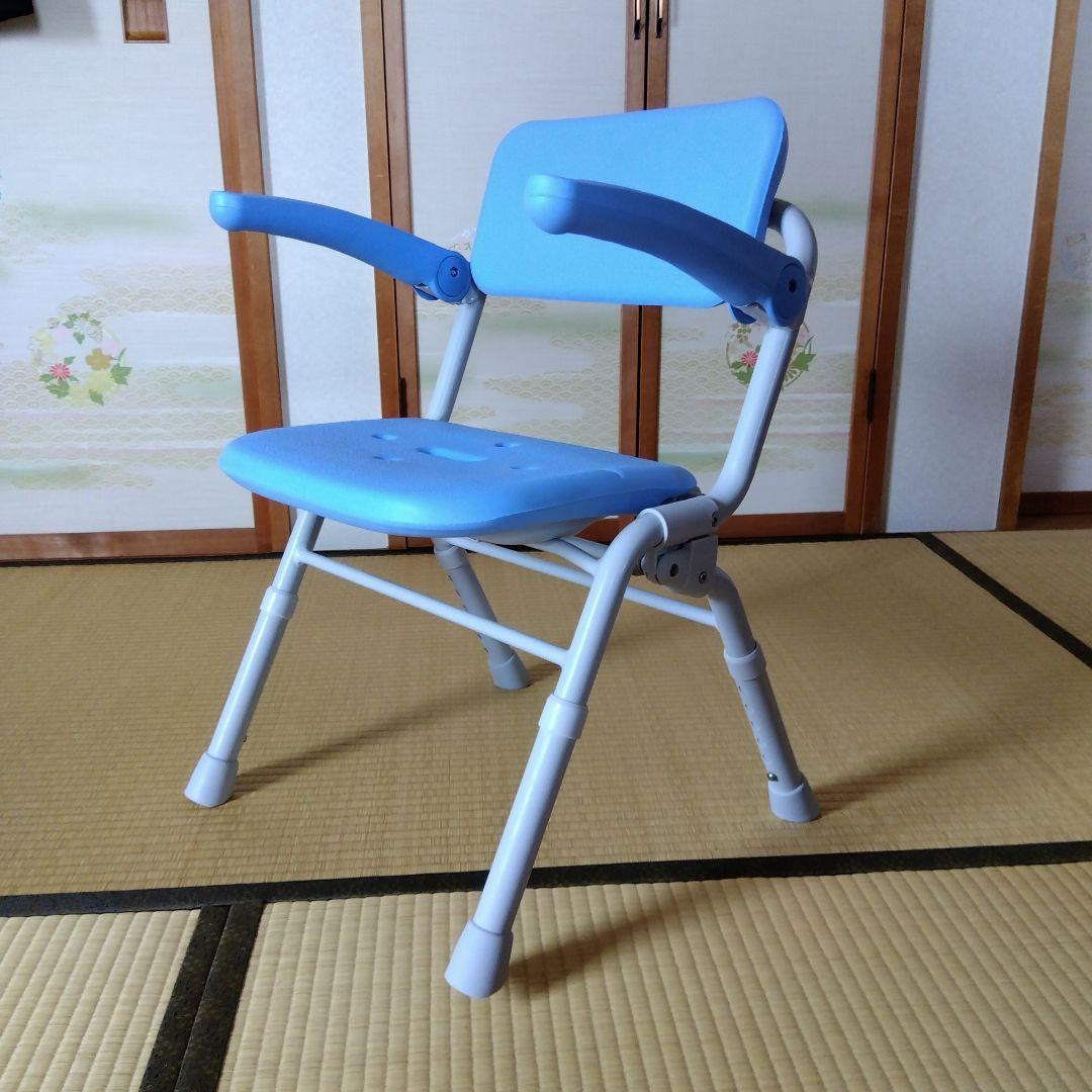 介護用風呂椅子 アームレスト付き 折りたたみ - メルカリ