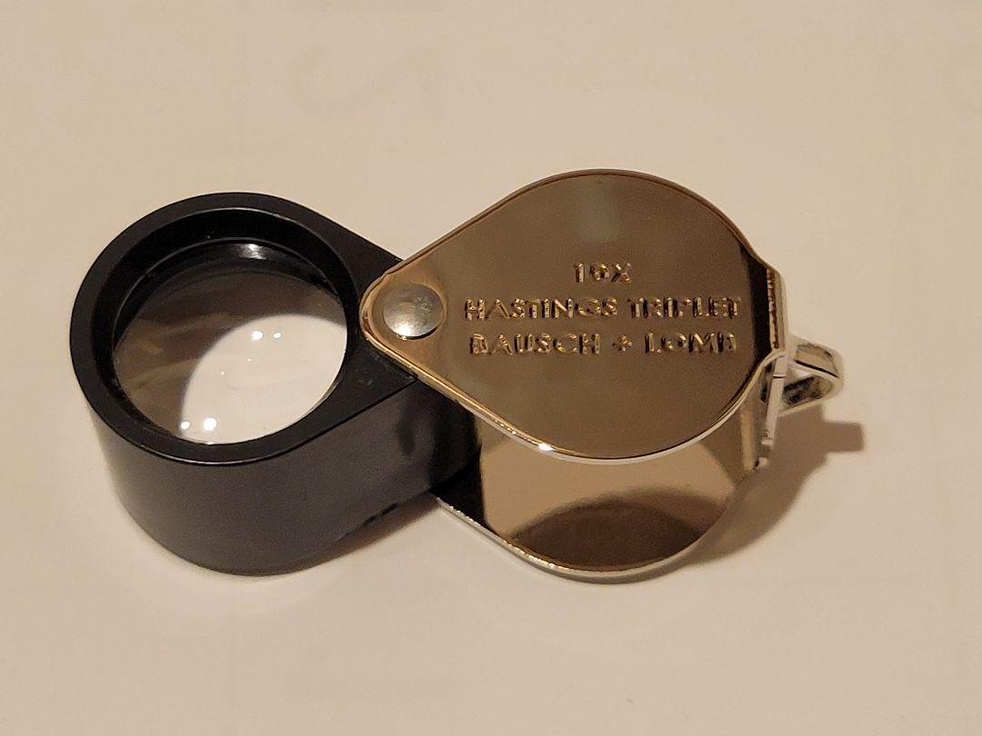 Bausch&Lombボシュロム ルーペ 宝石鑑定アメリカ製10倍 トリプレット Bausch&Lombボシュロム ルーペ 宝石鑑定アメリカ製10倍 トリプレット