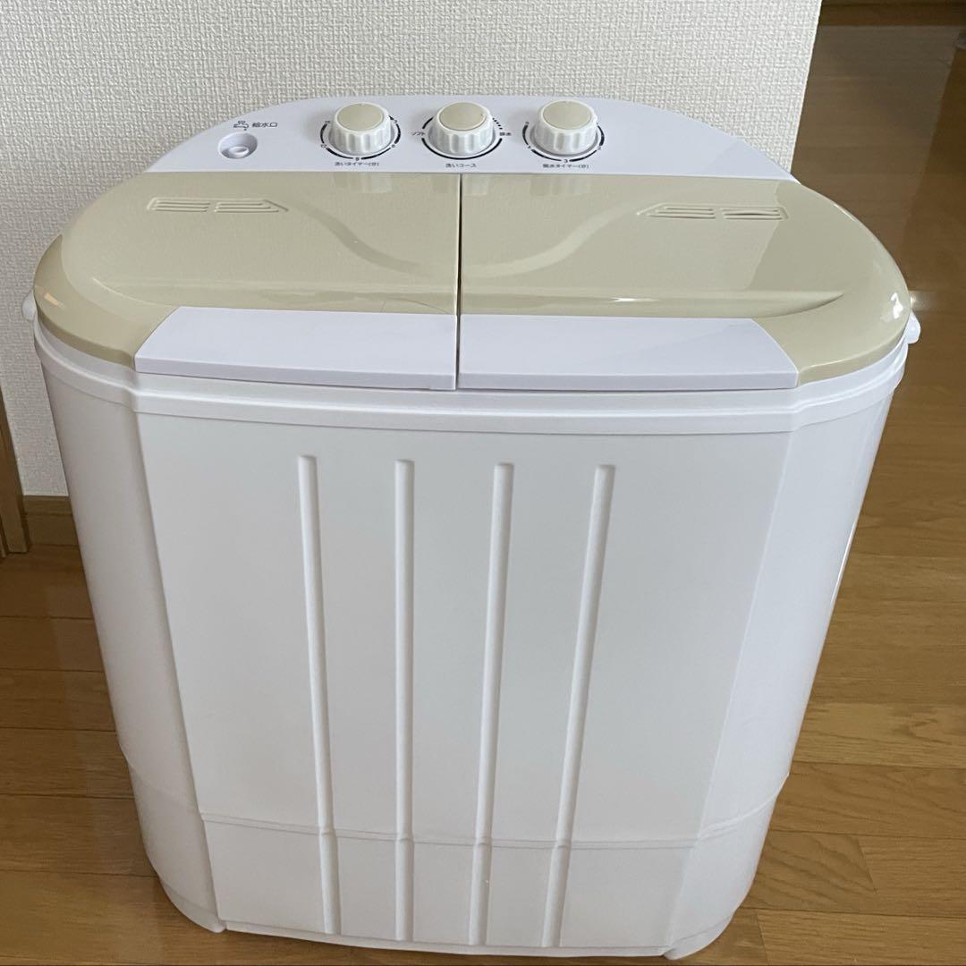 【美品】二槽式洗濯機　洗濯容量3.6kg洗濯機