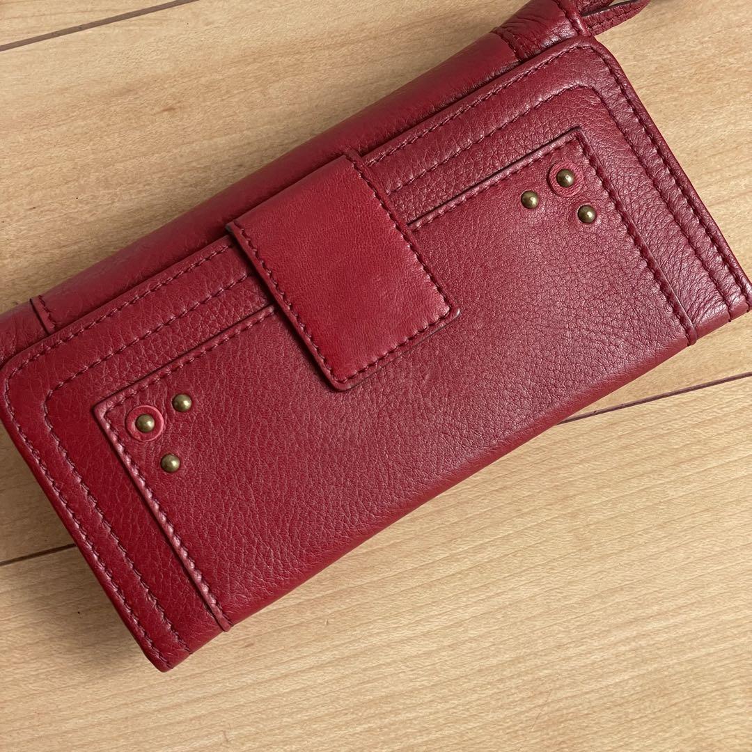 ✨️美品✨️ Chloe クロエ パディントン　南京錠 財布 長財布 レッド レザー