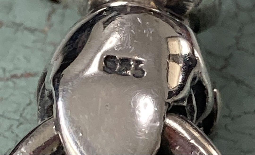 [E-20] Silver925 / 11g ブルドック ループペンダントトップ