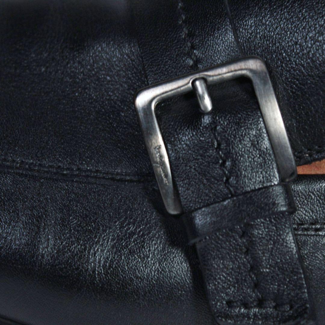 【極美品・箱付き】Ferragamo ブラック ドライビングシューズ