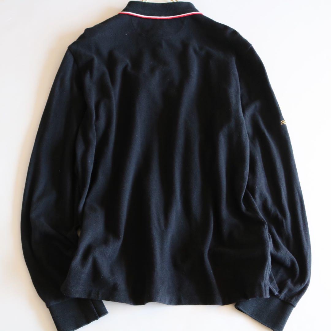 【POLO RALPH LAUREN】長袖ポロシャツ　ラガーシャツ　黒　M★