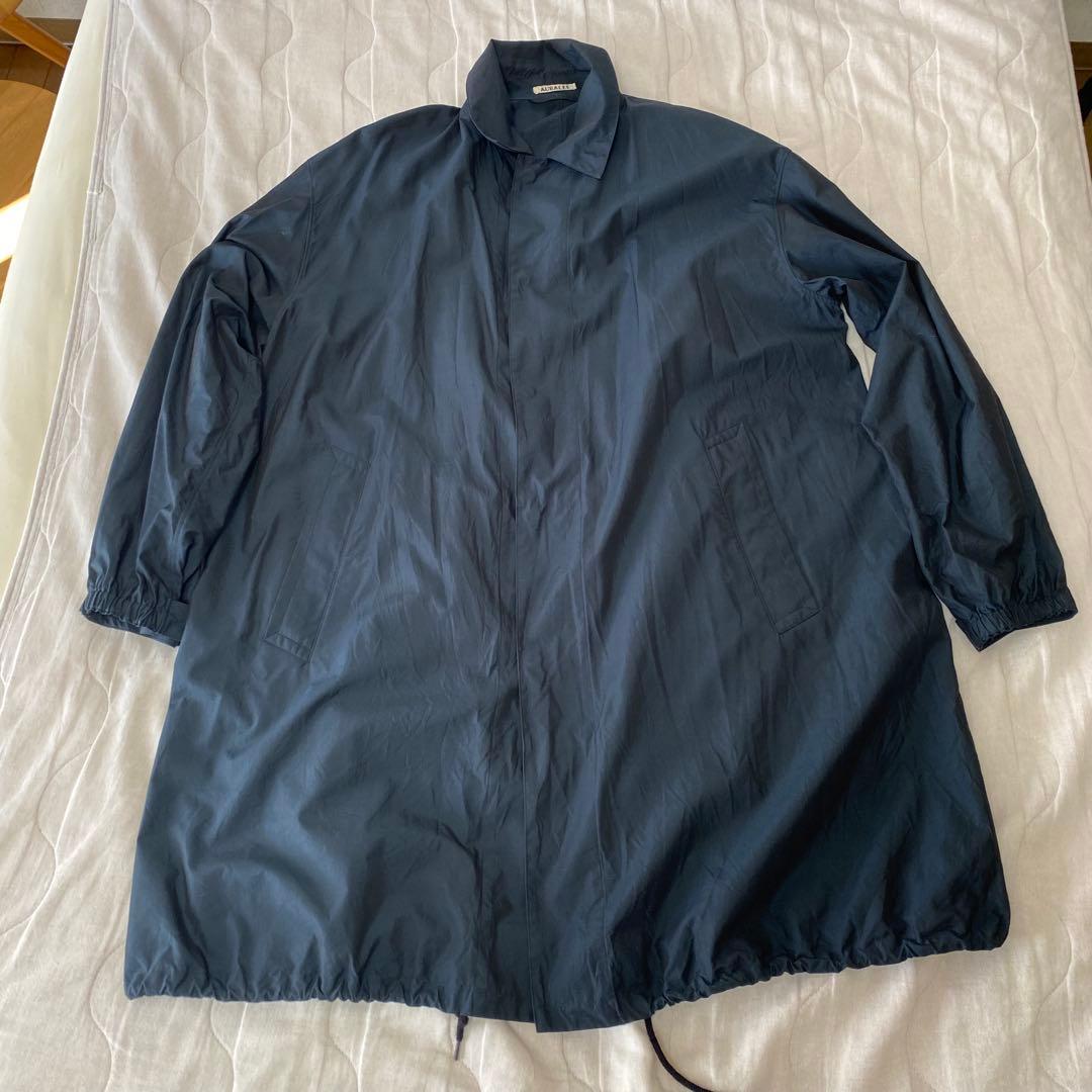 AURALEE サイズ3(Lサイズ相当) ステンカラーコート ネイビー